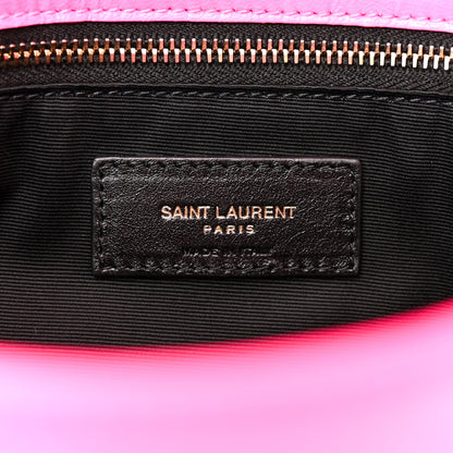 Saint Laurent Crinkled Calfskin Matelasse Monogram Medium Niki Chain Satchel Rose Glow 6 of 10