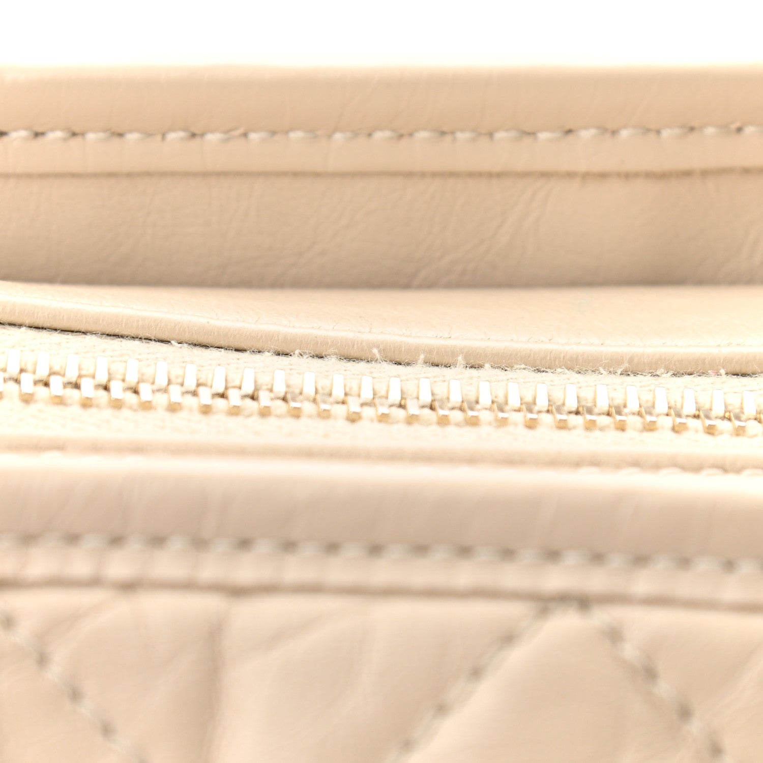 Chanel Aged Calfskin Quilted Medium Gabrielle Hobo Beige 12 of 13