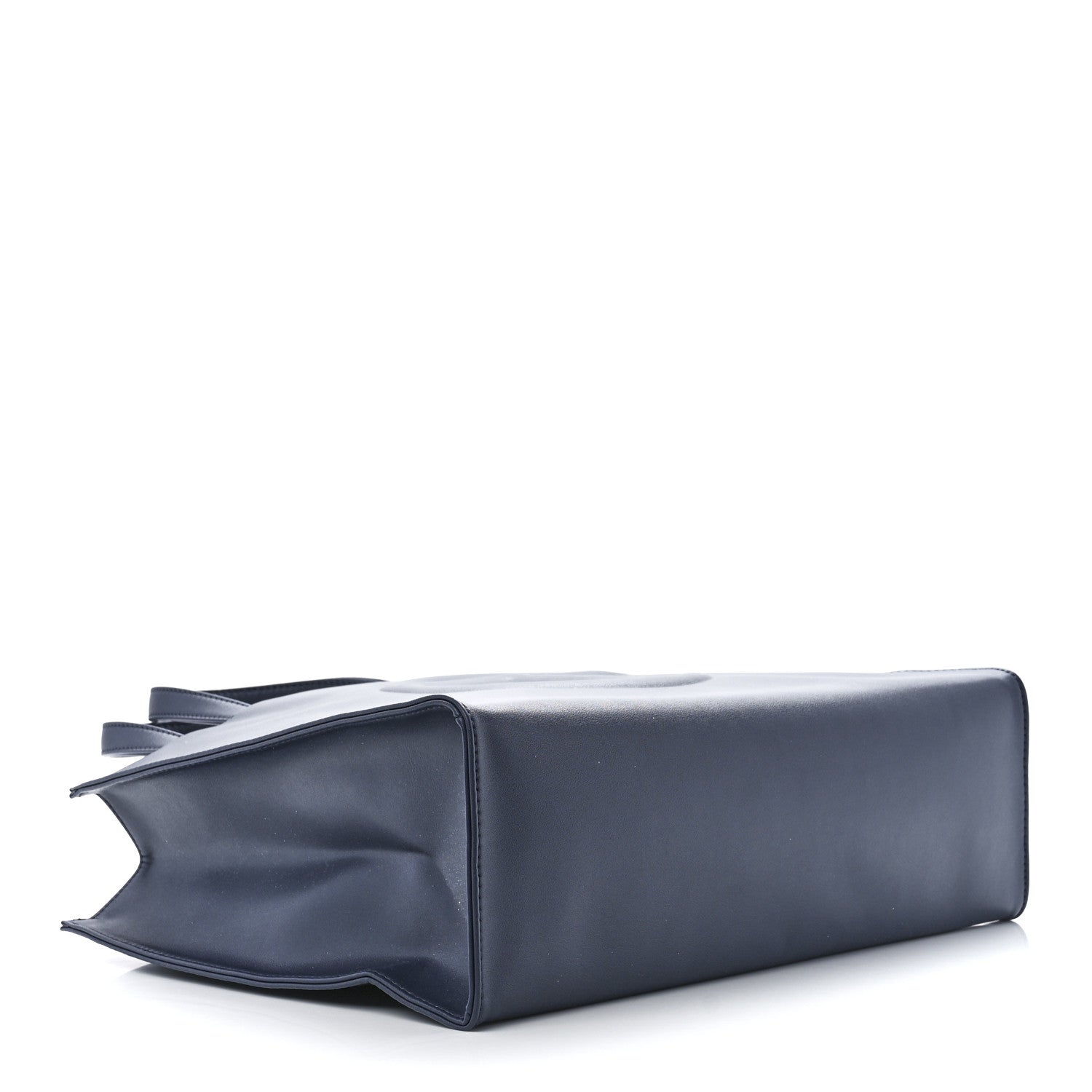 Telfar Vegan Leather Medium Shopping Bag Navy 4 of 11