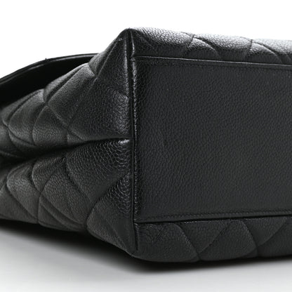 Chanel Caviar Quilted Jumbo Kelly Flap Black 5 of 10