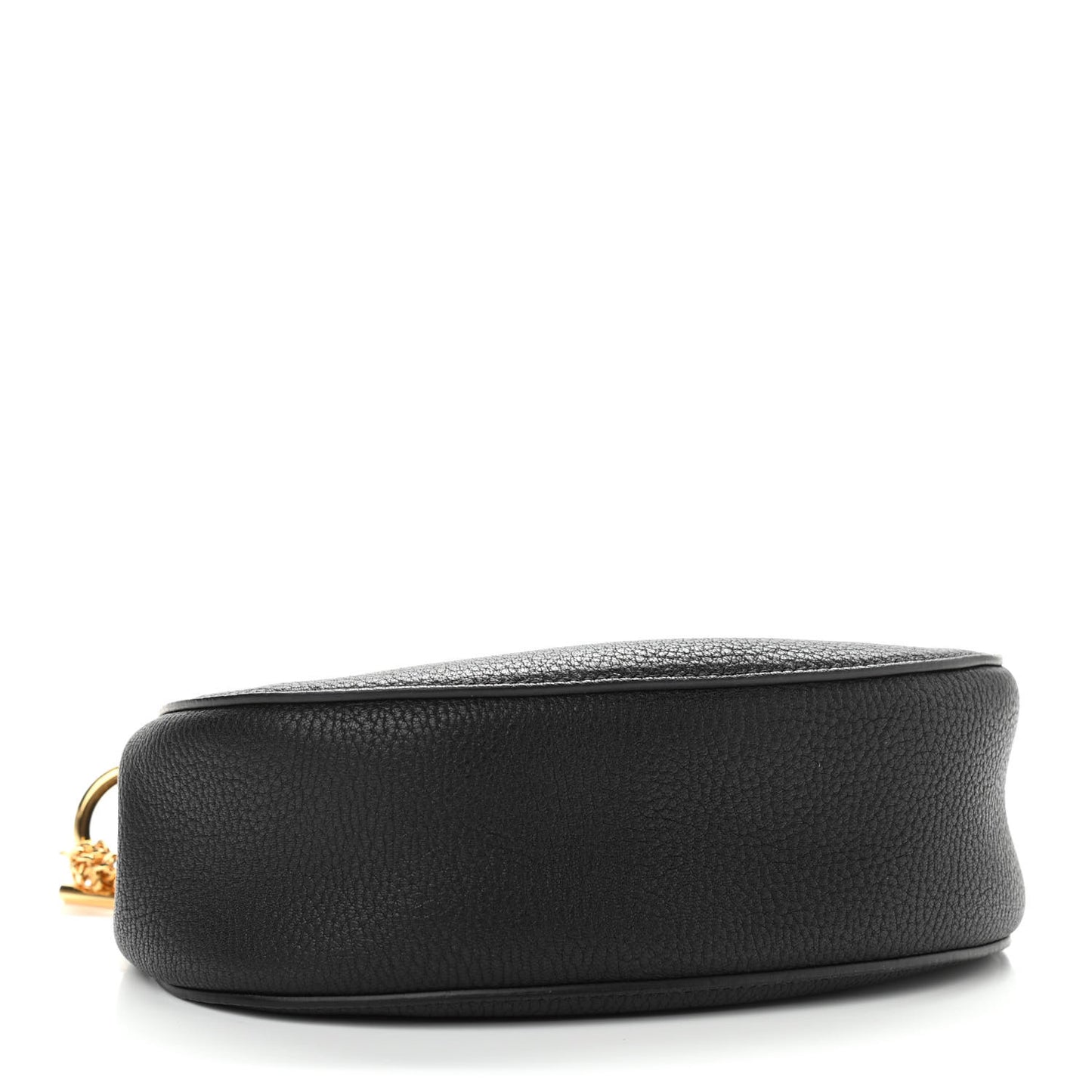 Grained Lambskin Drew Shoulder Bag Black