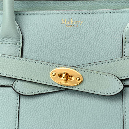 Mulberry Small Classic Grain Small Bayswater Zip Tote Light Antique Blue 11 of 12