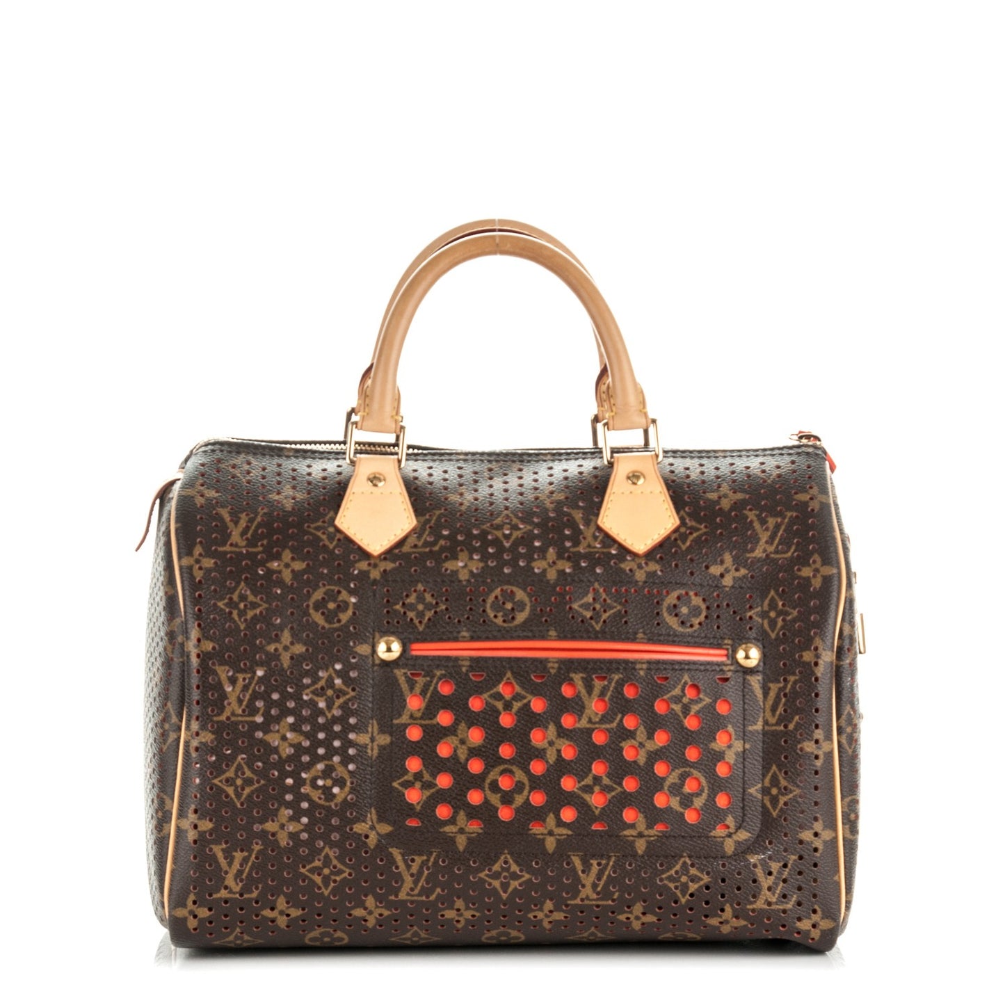 Monogram Perforated Speedy 30 Orange