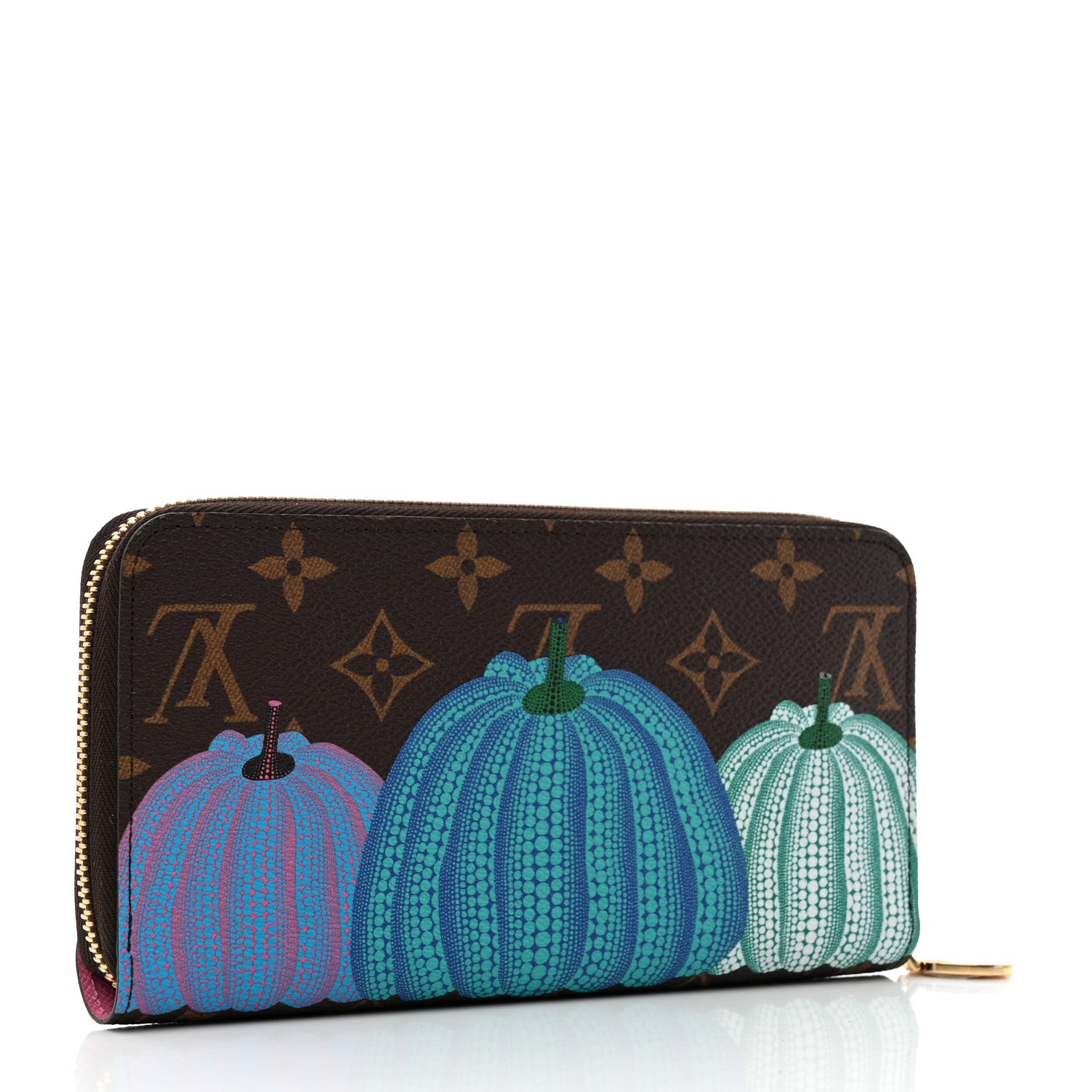 Louis Vuitton LV X YK Monogram Kusama Pumpkin Zippy Wallet 3 of 7