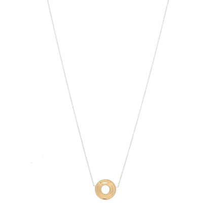 Tiffany Sterling Silver 18K Yellow Gold Paloma Picasso Magic Disc Pendant Necklace 1 of 4