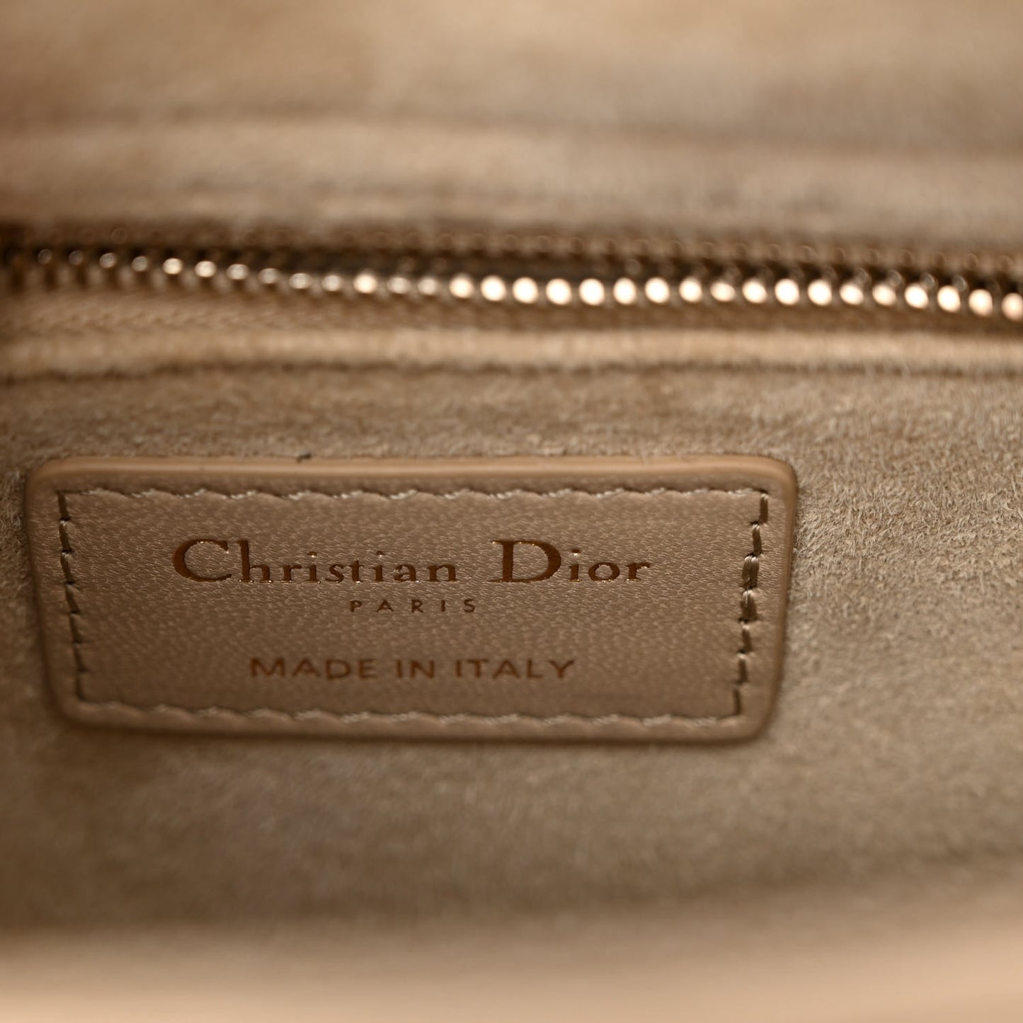 Lambskin Cannage Small My ABCDior Lady Dior Hazelnut