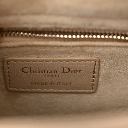 Christian Dior Lambskin Cannage Small My ABCDior Lady Dior Hazelnut 5 of 9