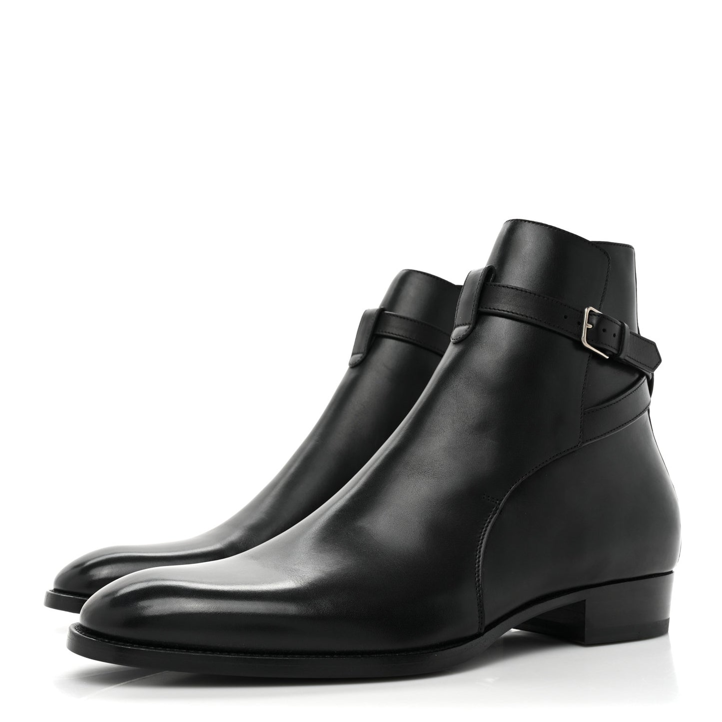 Calfskin Wyatt 30 Jodhpur Boots 42 Black