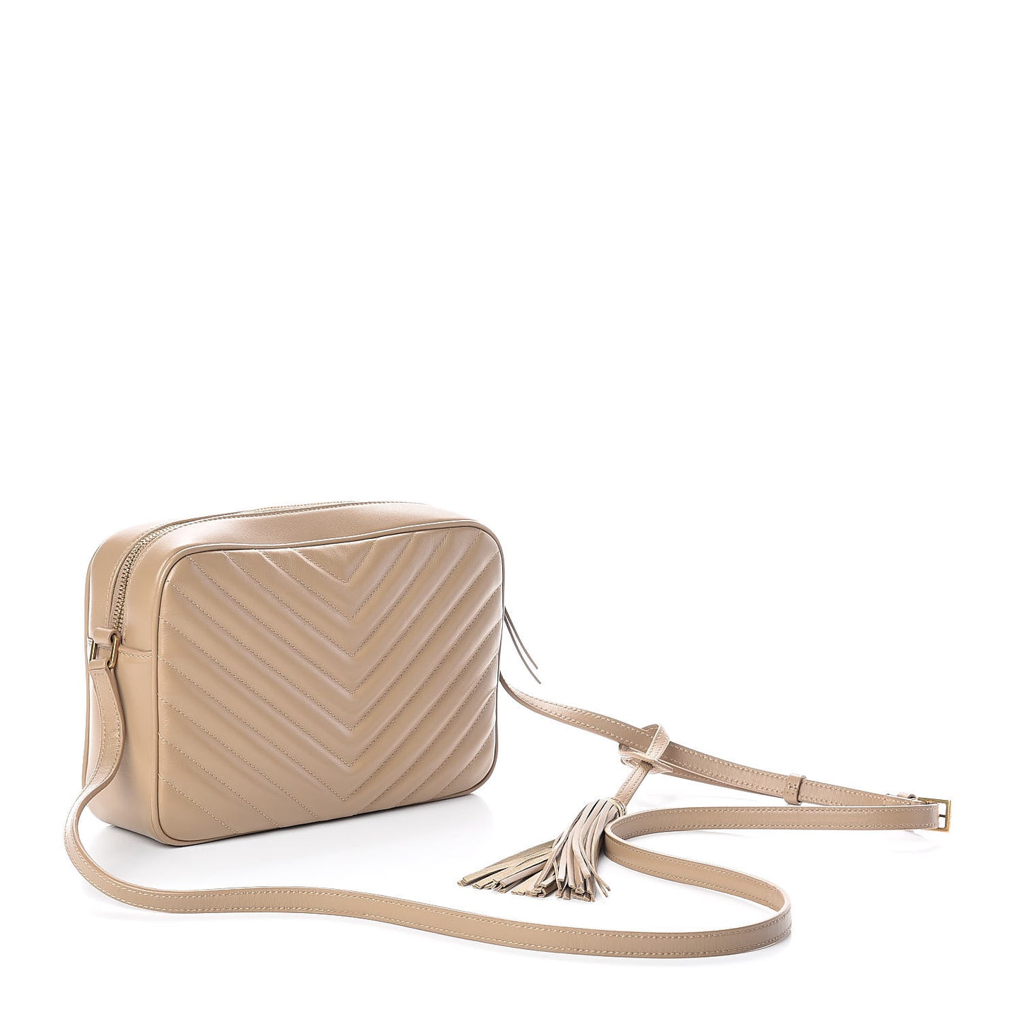 Calfskin Matelasse Monogram Lou Camera Bag Dusty Grey