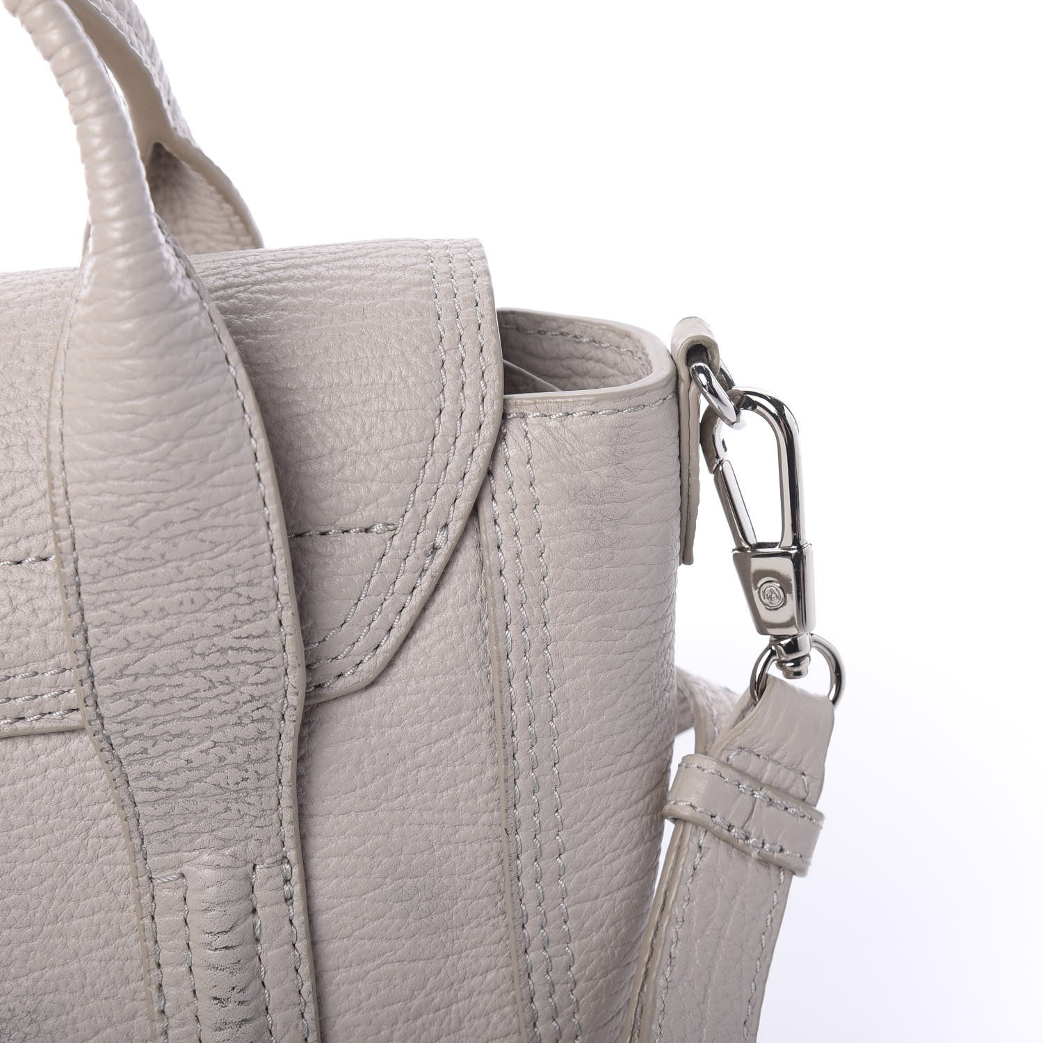 3.1 Phillip Lim 3.1 Textured Calfskin Mini Pashli Satchel Feather 11 of 12