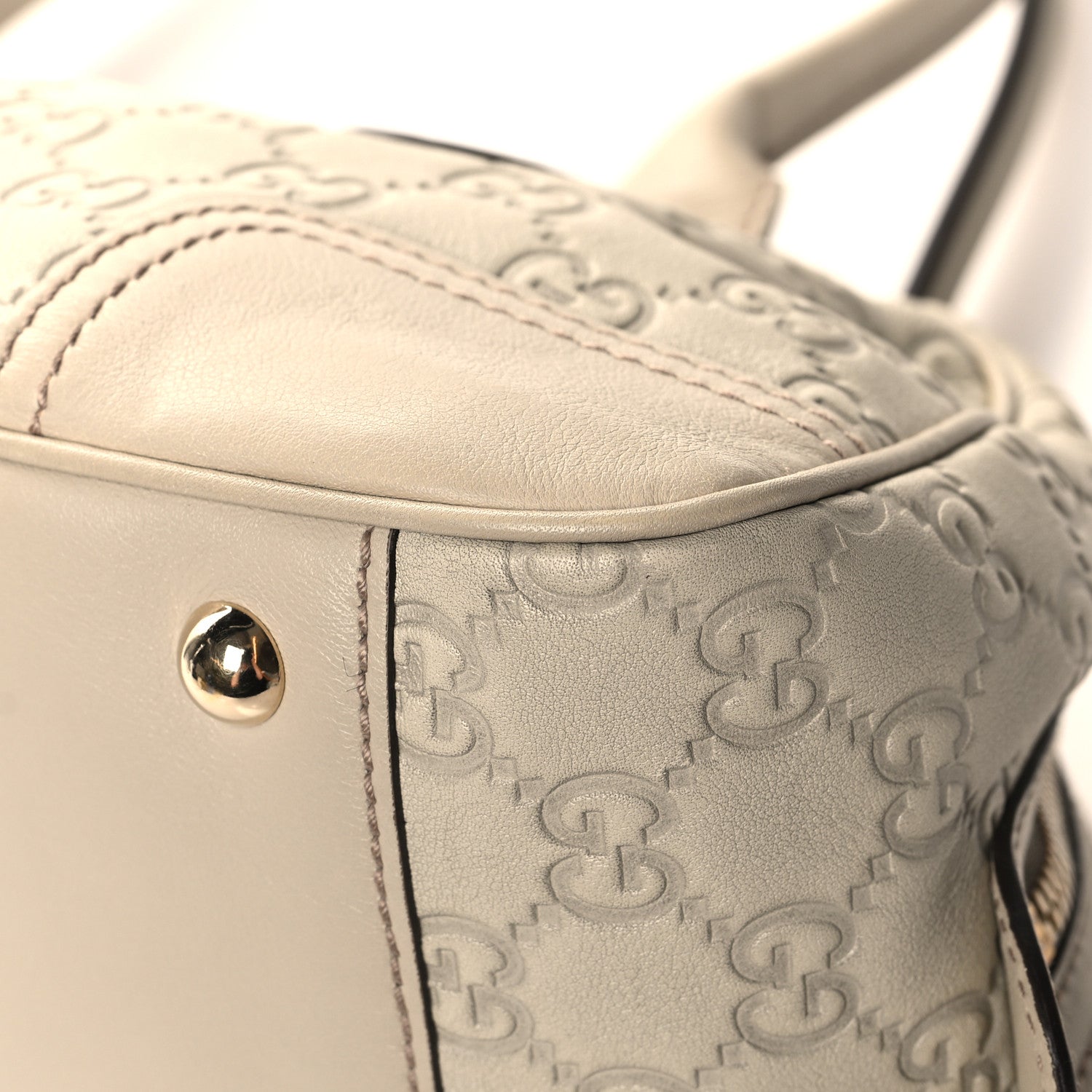 Gucci Guccissima Small Princy Satchel Off White 10 of 13