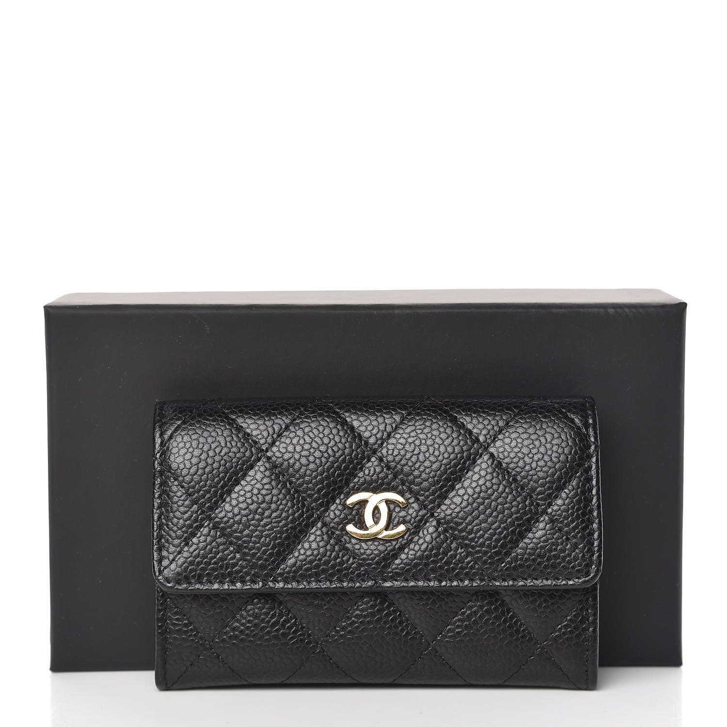 Chanel Caviar Quilted Flap Card Holder Black 9 of 9