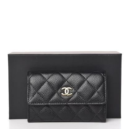 Chanel Caviar Quilted Flap Card Holder Black 9 of 9