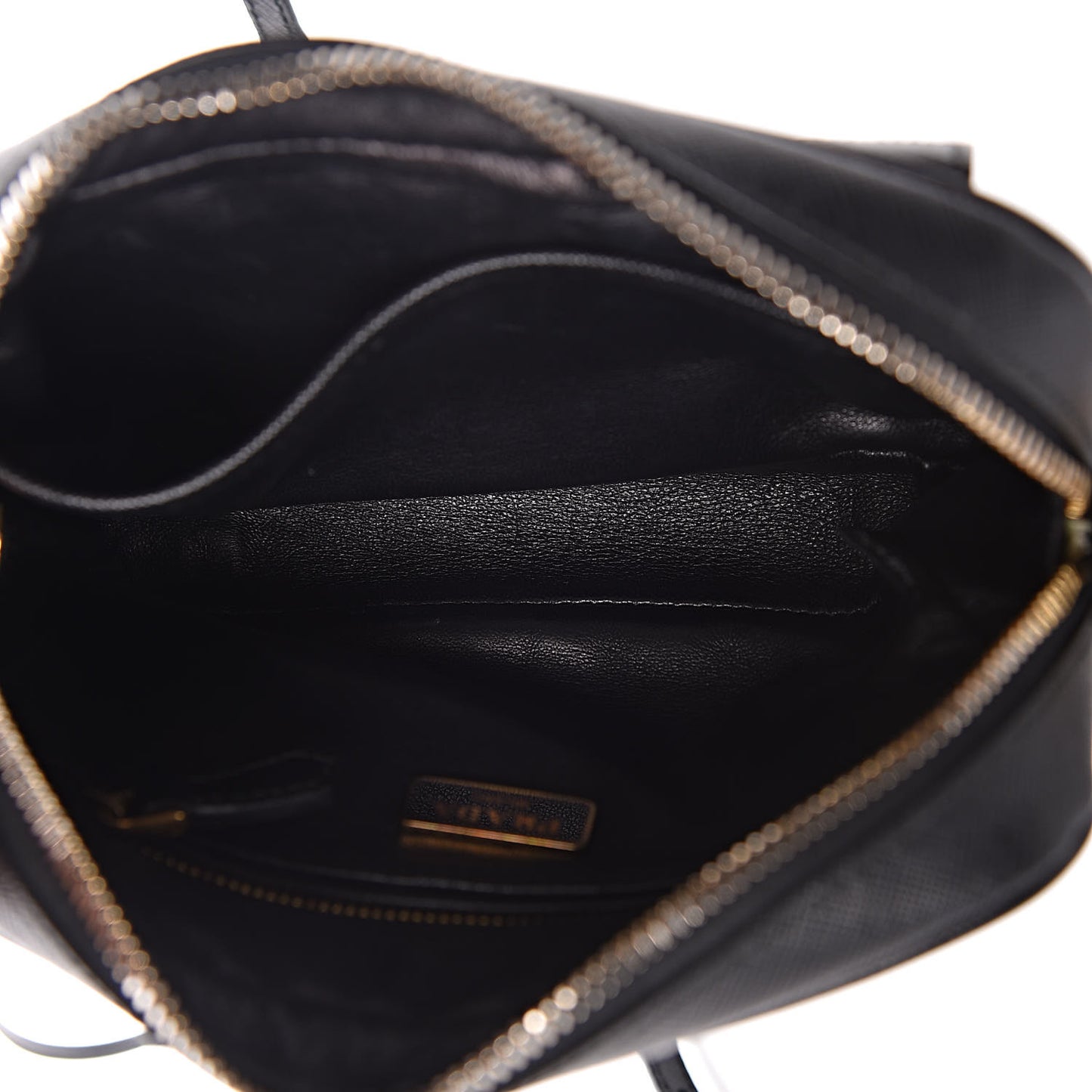 Saffiano Small Camera Crossbody Bag Black