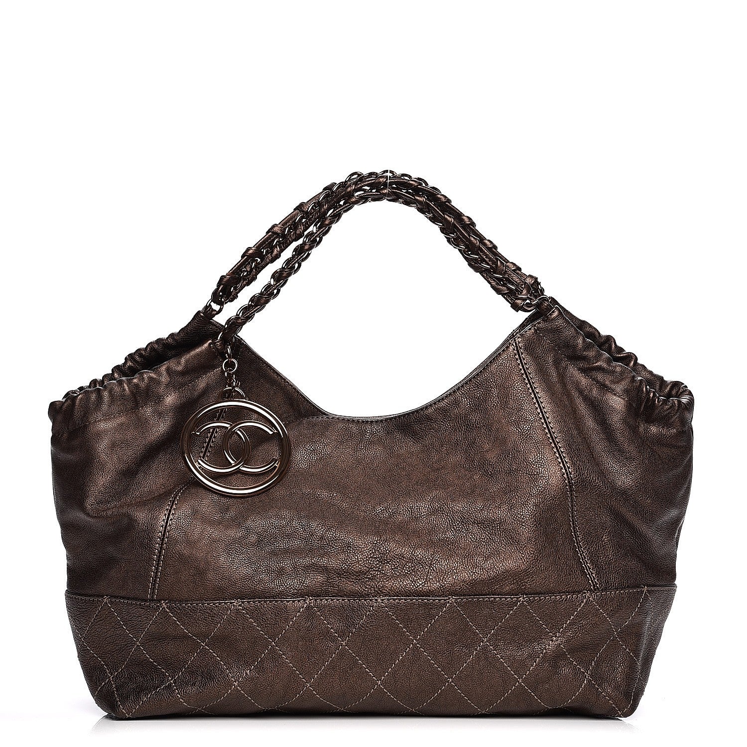 Chanel Metallic Calfskin Baby Coco Cabas Bronze 1 of 8