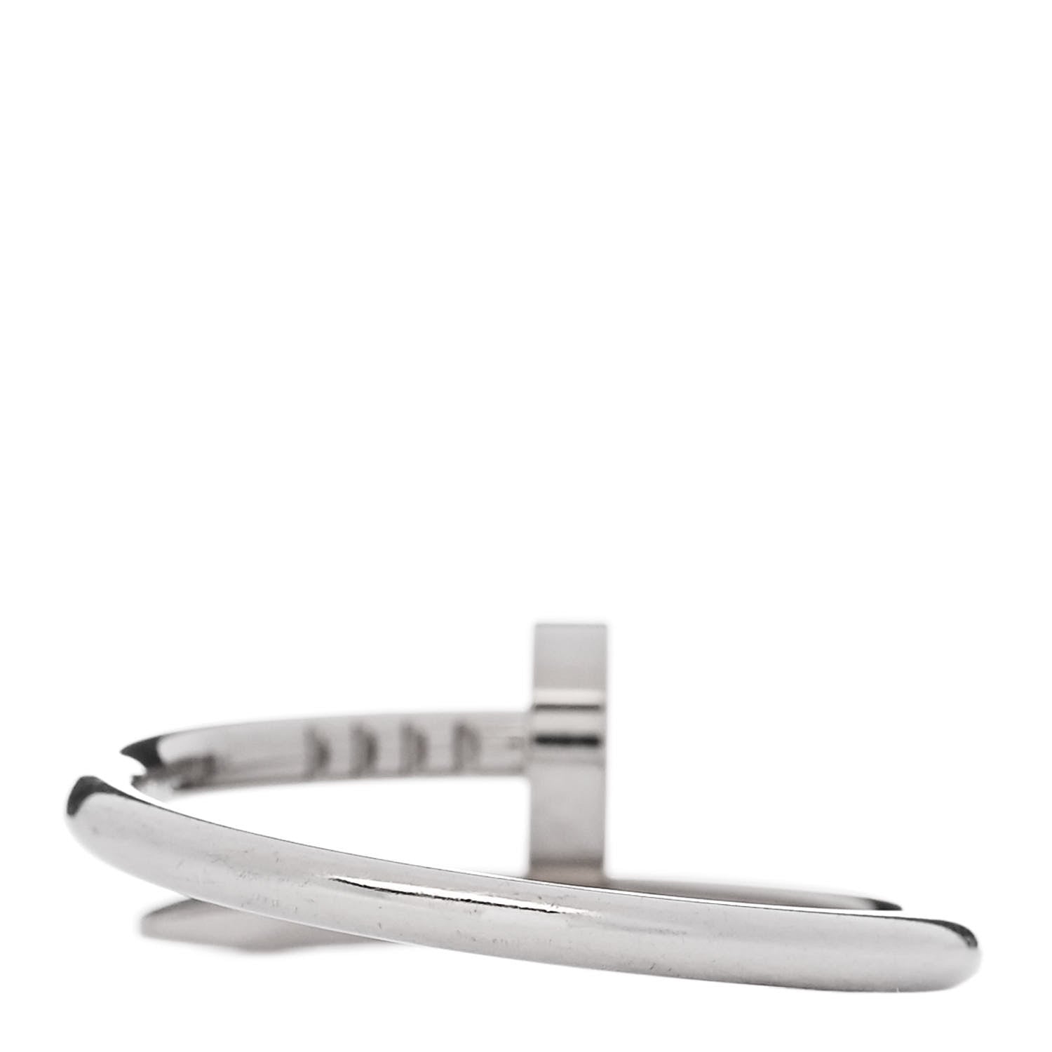 Cartier 18K White Gold Small Juste Un Clou Ring 54 7 3 of 6