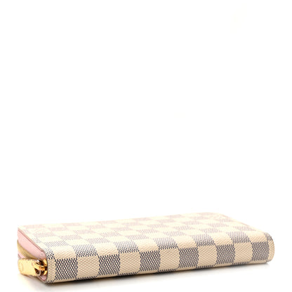 Louis Vuitton Damier Azur Zippy Wallet Rose Ballerine 4 of 11