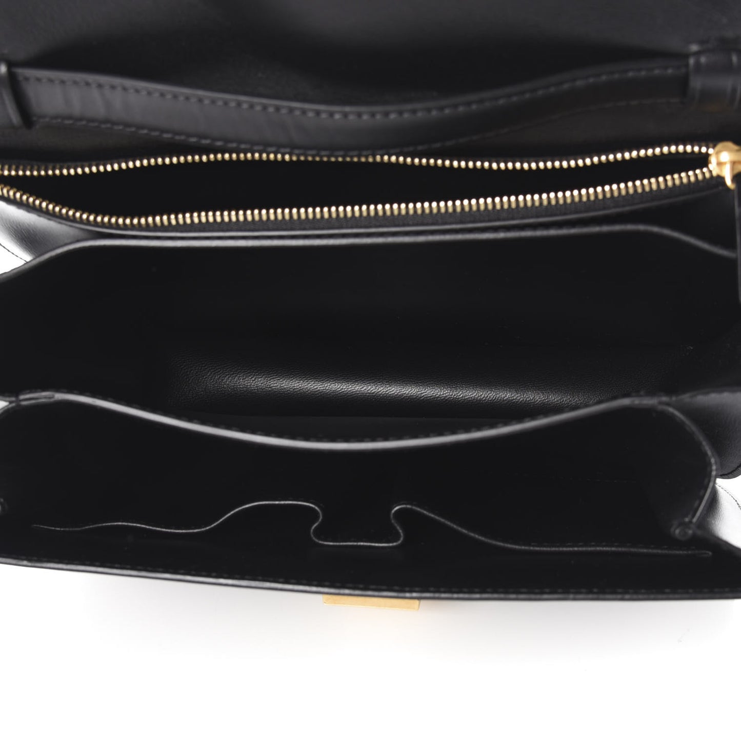 Box Calfskin Medium Classic Box Flap Bag Black