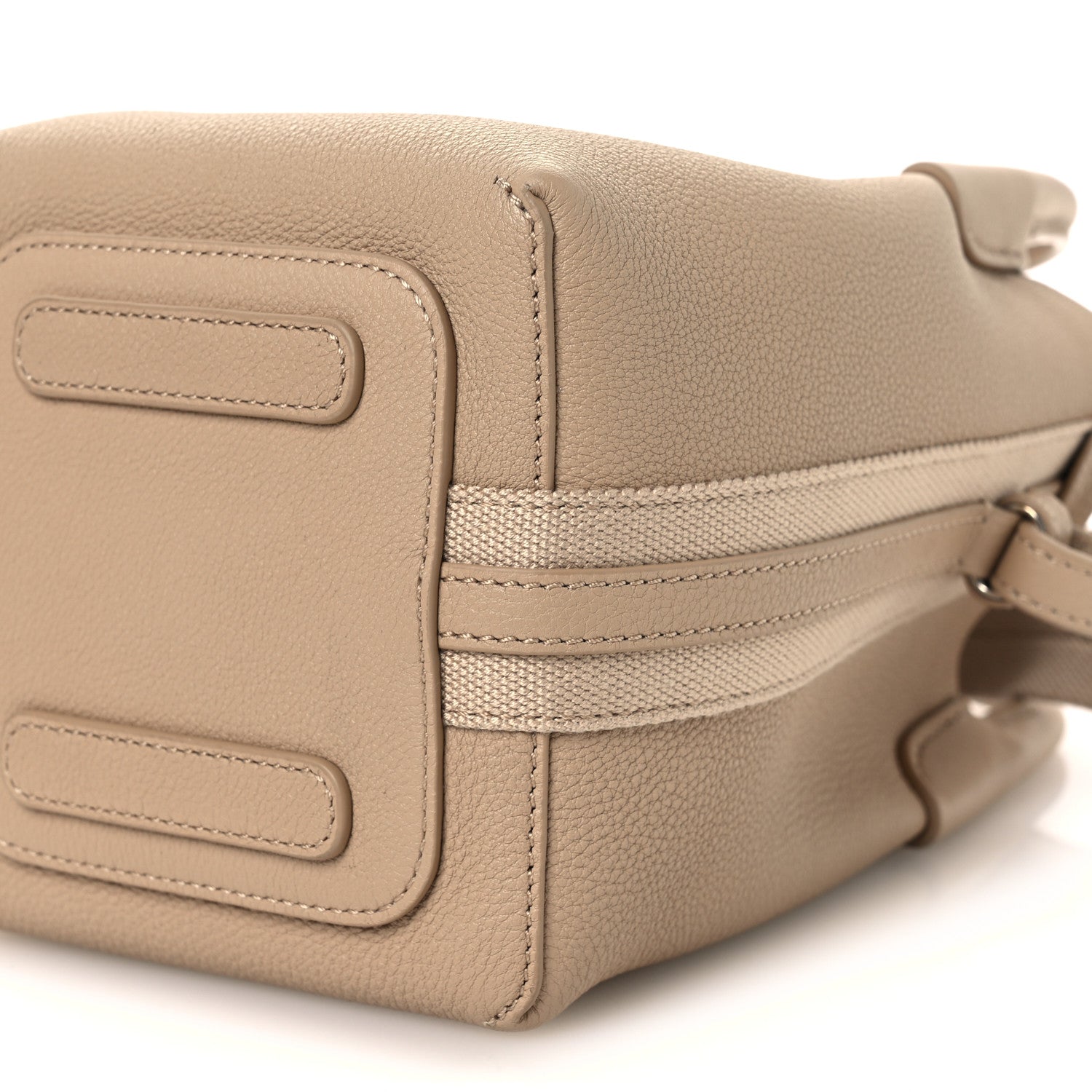 Loro Piana Grained Calfskin Micro Bale Bag Light Mastic 9 of 10