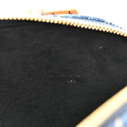 Louis Vuitton Denim Calfskin Reverse Monogram Malletage Alma BB Blue 10 of 10
