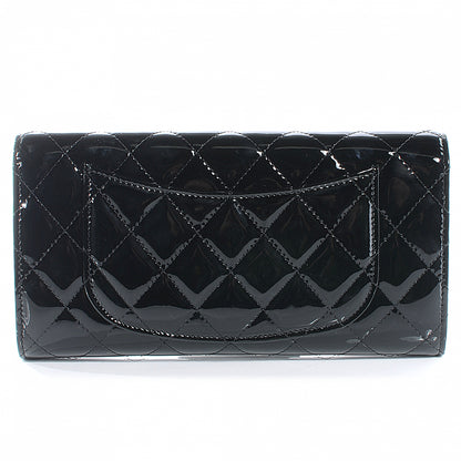 Chanel Patent Quilted Travel Wallet Black 8 of 10