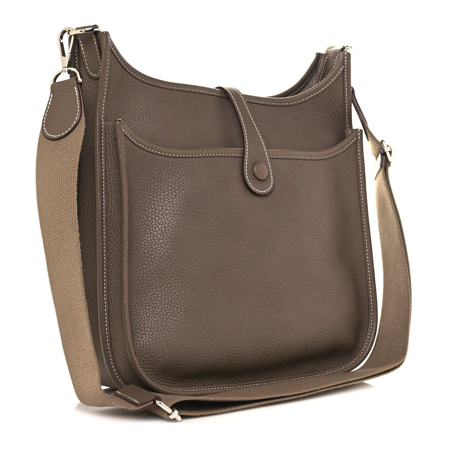Hermes Taurillon Clemence Evelyne III PM Etoupe 3 of 12
