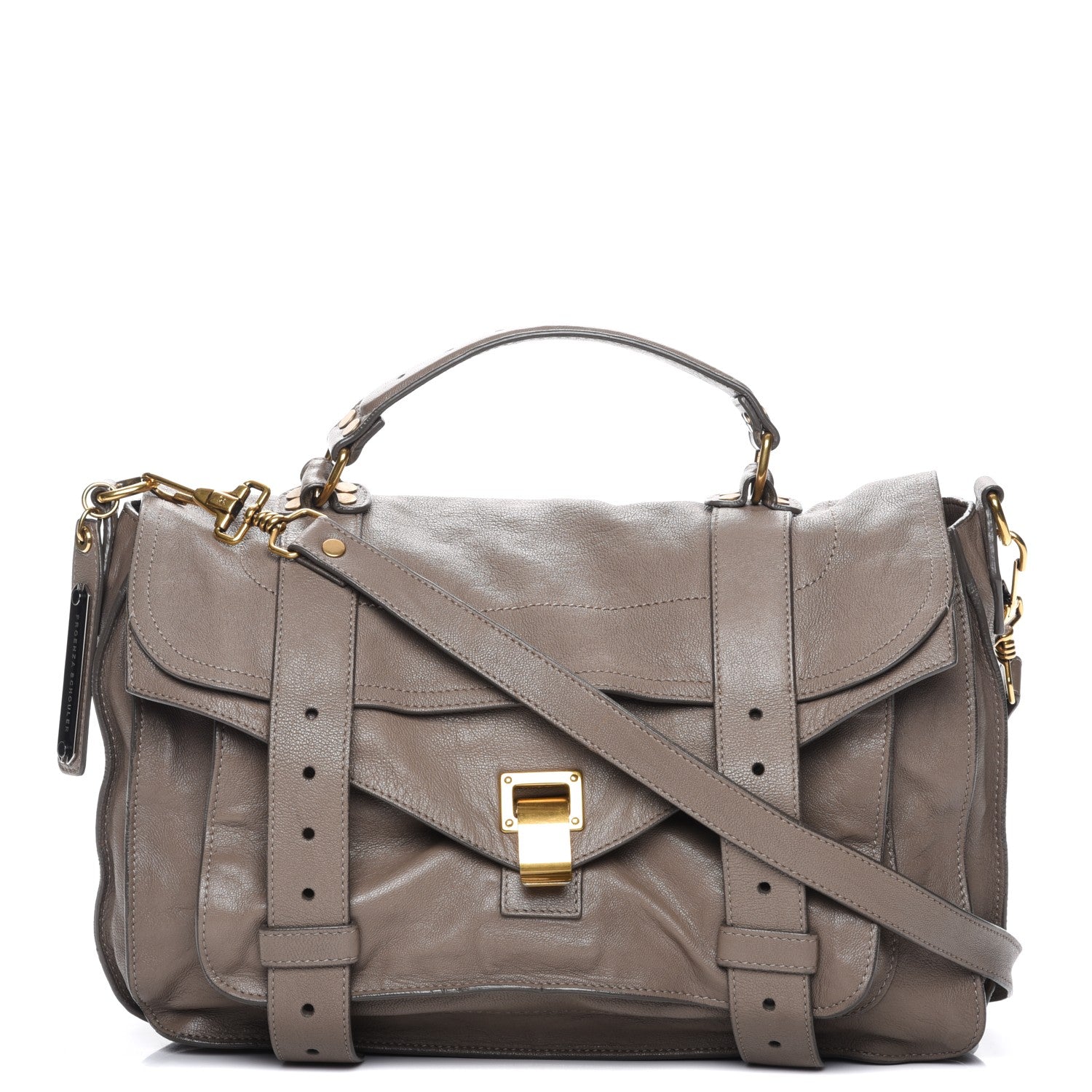 Proenza Schouler Lambskin Medium PS1 Satchel Smoke 1 of 11
