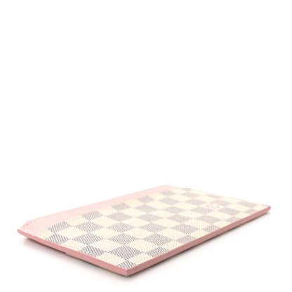 Louis Vuitton Damier Azur Slim Purse Rose Ballerine 4 of 6