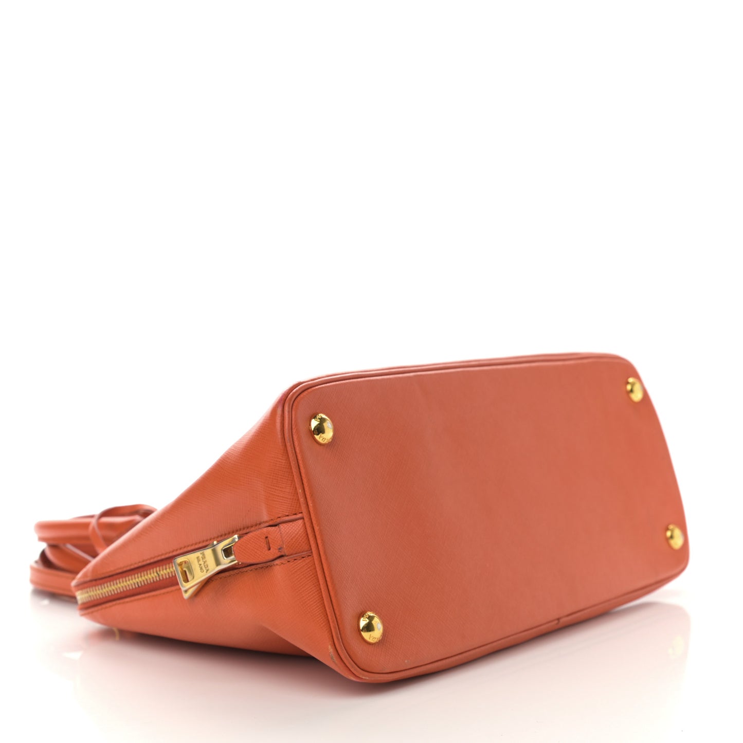 Saffiano Lux Medium Promenade Tote Papaya