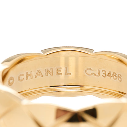 Chanel 18K Yellow Gold Small Coco Crush Ring 53 6.25 4 of 7