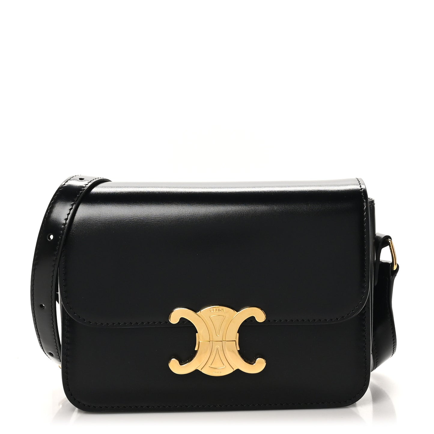 Shiny Calfskin Teen Triomphe Black