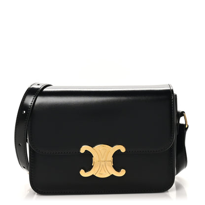 Celine Shiny Calfskin Teen Triomphe Black 1 of 9
