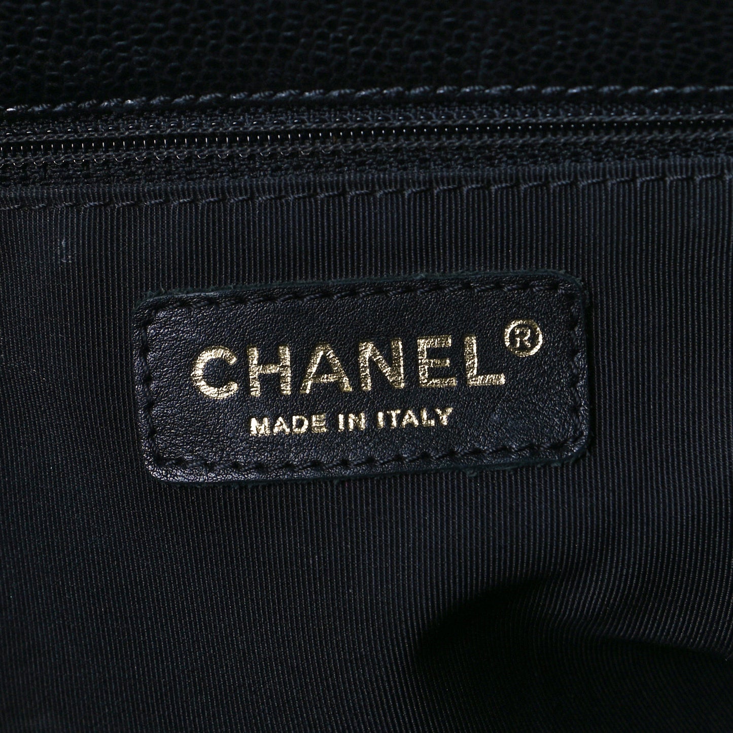 Caviar Quilted Grand Shopping Tote GST Black
