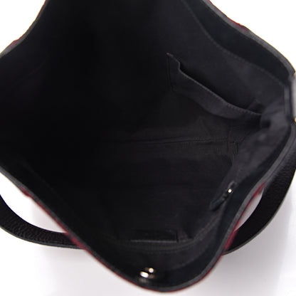 Gucci Denim Monogram Hobo Red 5 of 11
