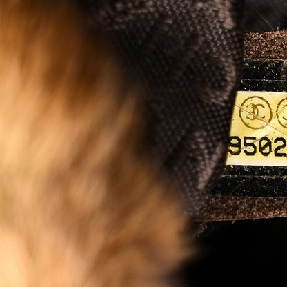 Chanel Rabbit Fur Chain Flap Brown 7 of 11