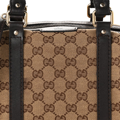 Gucci Monogram Small Boston Dark Brown 8 of 11