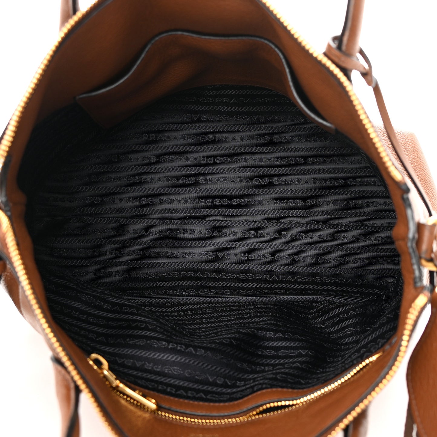 Vitello Daino Shopping Tote Brown