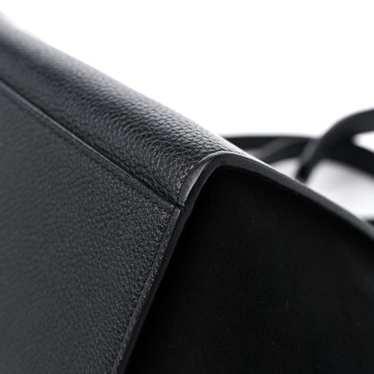 Celine Drummed Calfskin Suede Medium Trapeze Black 10 of 13