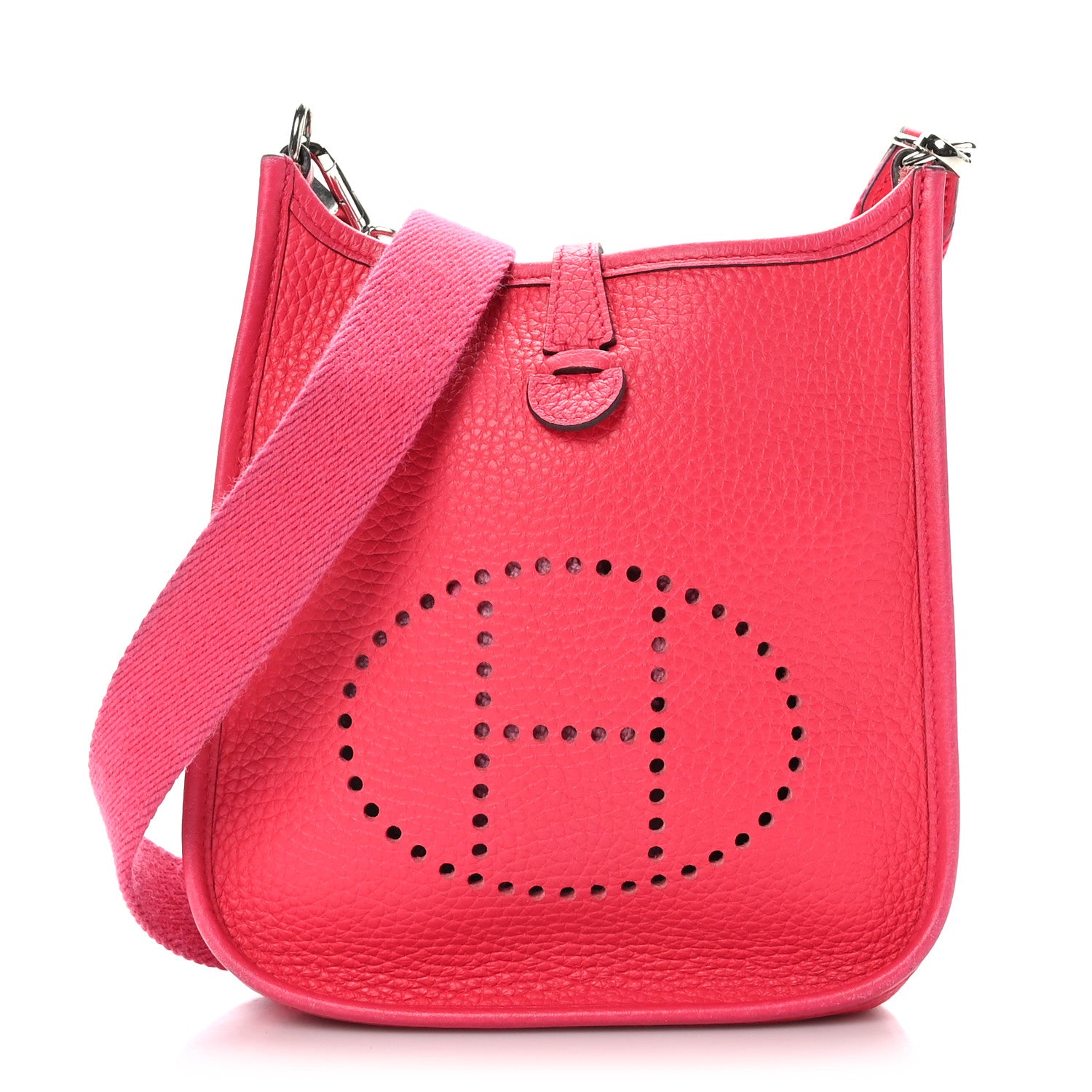 Hermes Taurillon Clemence Evelyne TPM Rose Extreme 1 of 10