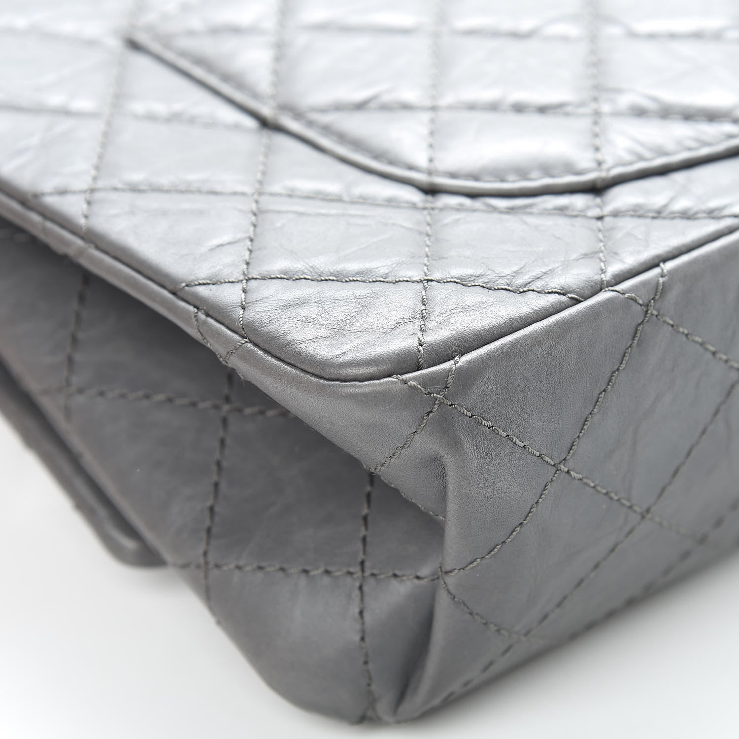 Chanel Aged Calfskin Quilted 2.55 Reissue 226 Flap Grey 13 of 17