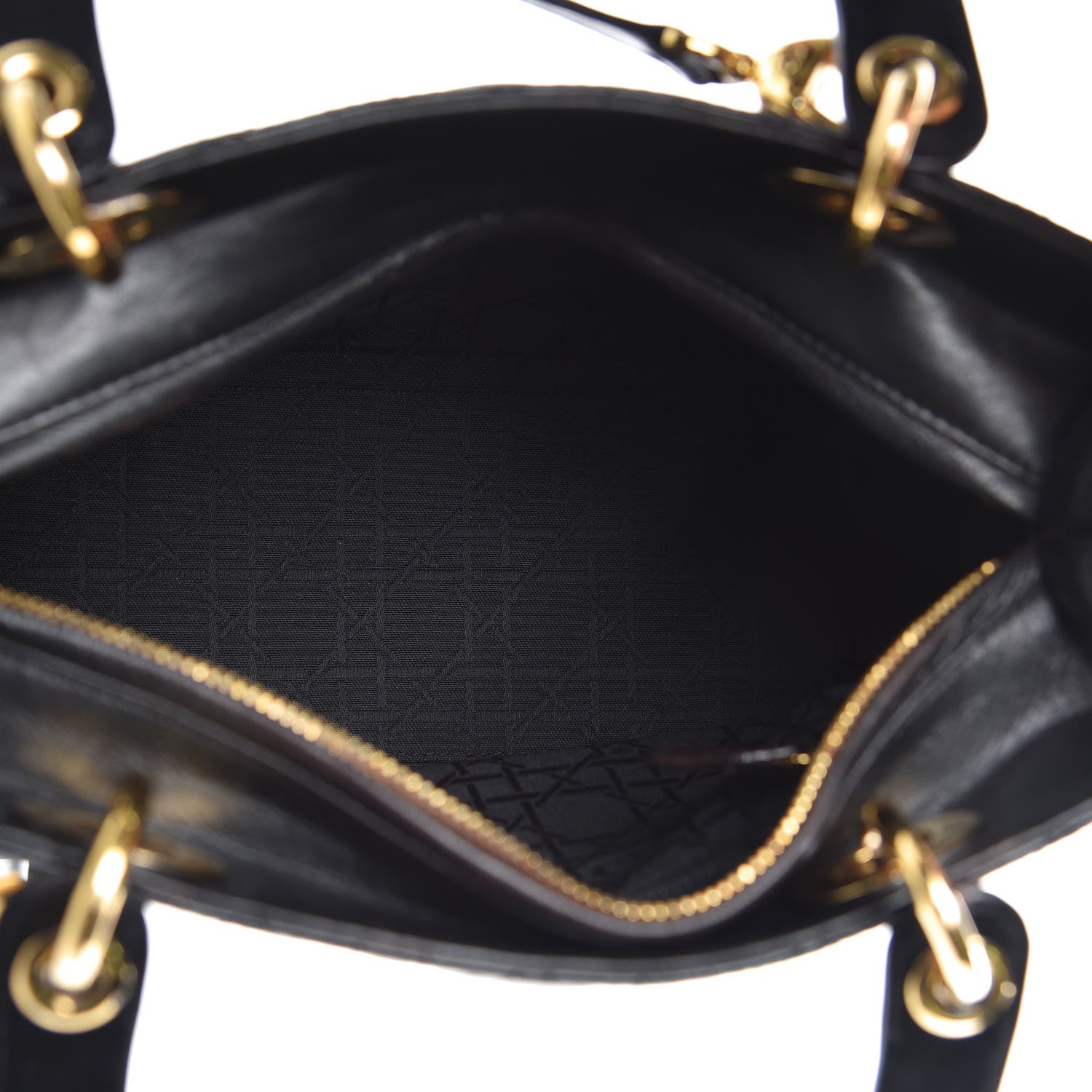 Christian Dior Lambskin Cannage Medium Lady Dior Black 5 of 17