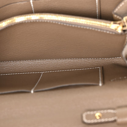 Hermes Chevre Mysore Kelly To Go Wallet Etoupe 4 of 9
