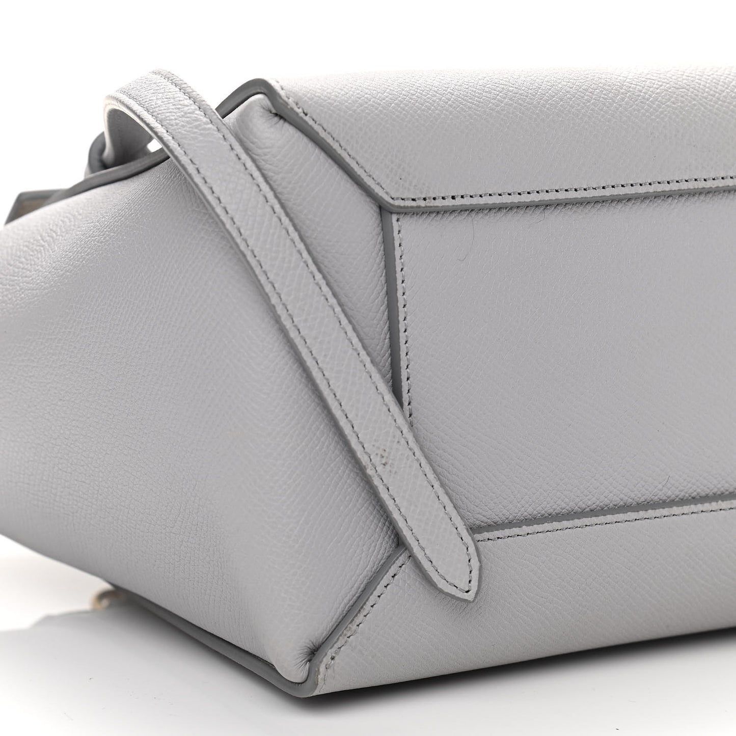 Grained Calfskin Micro Belt Bag Cloud