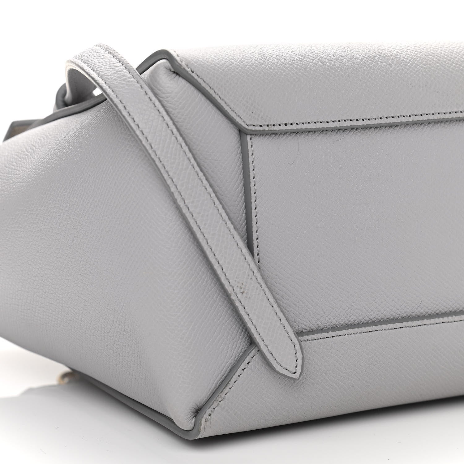 Celine Grained Calfskin Micro Belt Bag Cloud 9 of 11