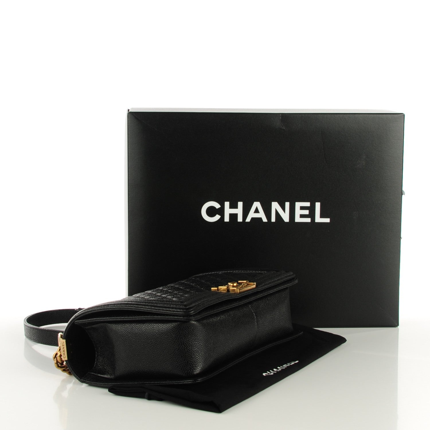 Chanel Caviar Quilted New Medium Boy Flap Black 4 of 8