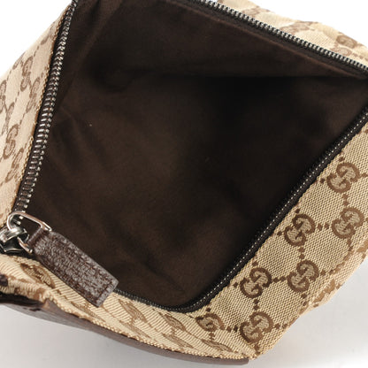 Gucci GG Monogram Double Pocket Belt Bag Dark Brown 5 of 7