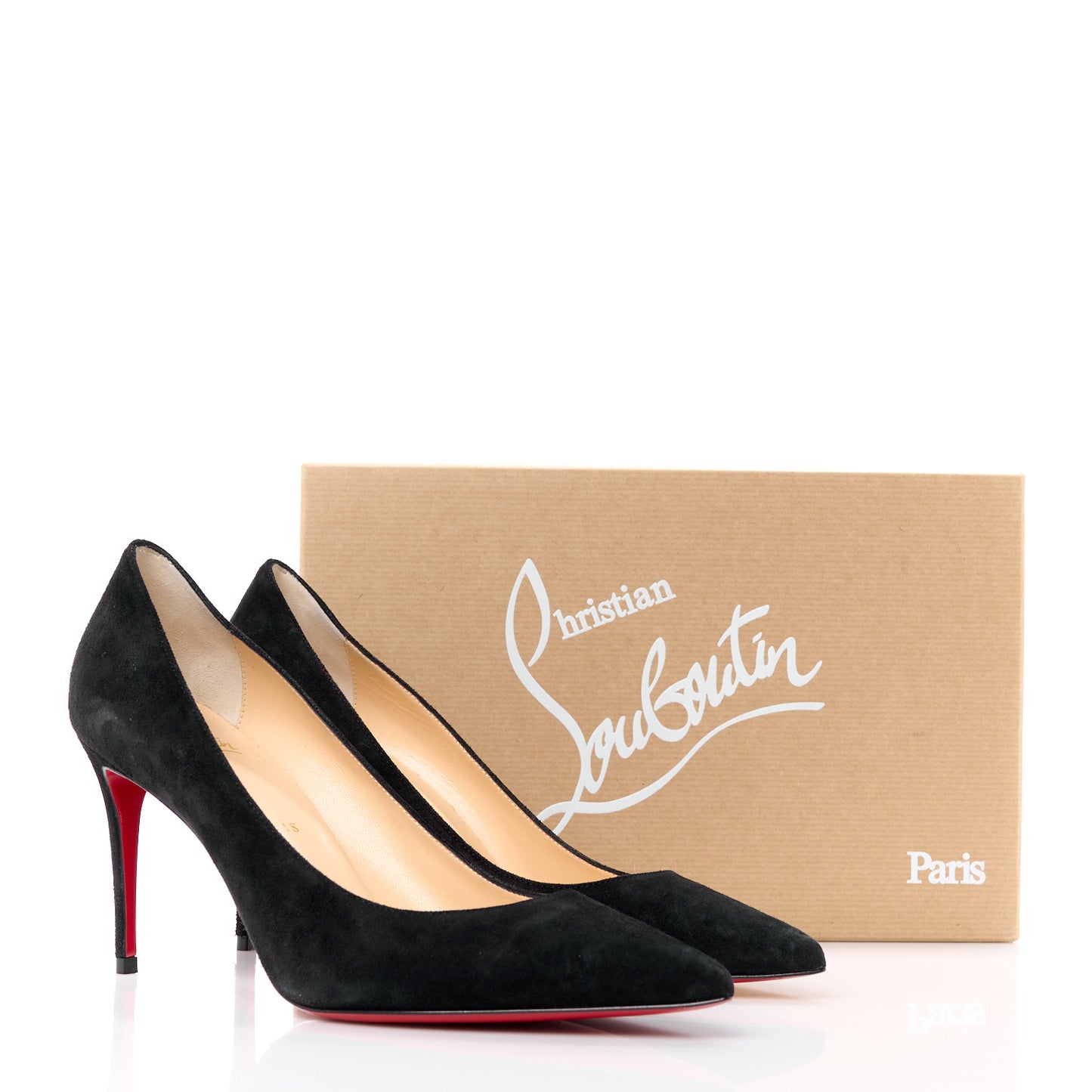 CHRISTIAN LOUBOUTIN Veau Velours So Kate 85 Pumps 37.5 Black