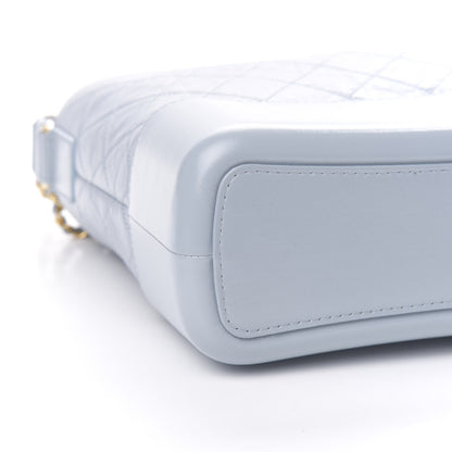 Chanel Aged Calfskin Quilted Medium Gabrielle Hobo Light Blue 8 of 10