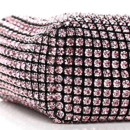 Alexander Wang Mesh Crystal Rhinestone Mini Heiress Pouch Pink 7 of 9