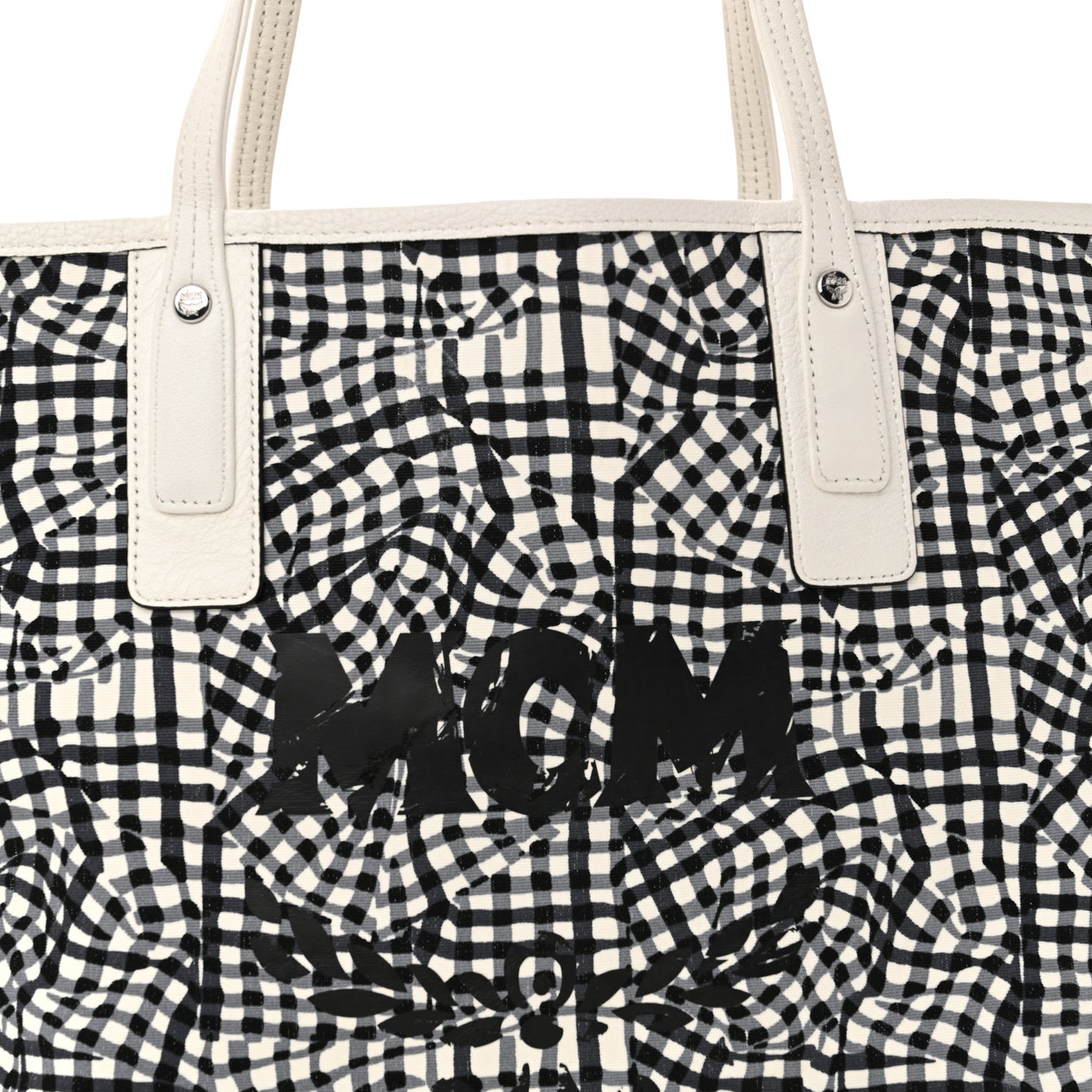 Visetos Medium Liz Reversible Shopper Tote White